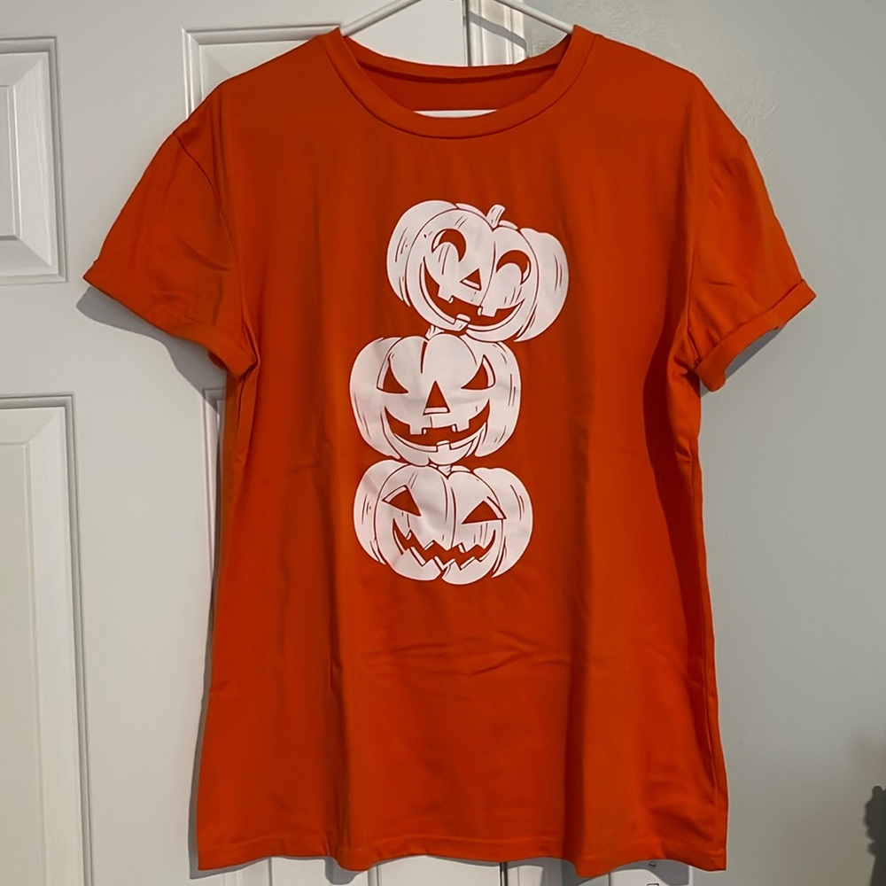 Pumpkin Halloween T Shirt XL